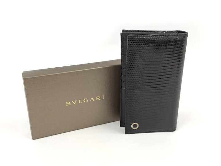 楽天市場】【中古】BVLGARI ブルガリマン マチ付き 二つ折り長財布  