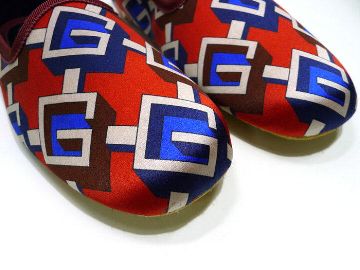 楽天市場】【中古】GUCCI ジオメトリックG プリント ルームシューズ  