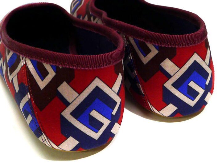 楽天市場】【中古】GUCCI ジオメトリックG プリント ルームシューズ  