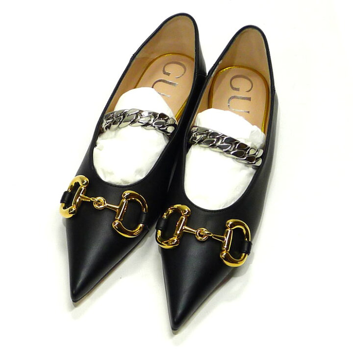 楽天市場】【中古】GUCCI レディース パンプス フラット シューズ  