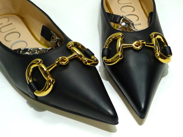 楽天市場】【中古】GUCCI レディース パンプス フラット シューズ  