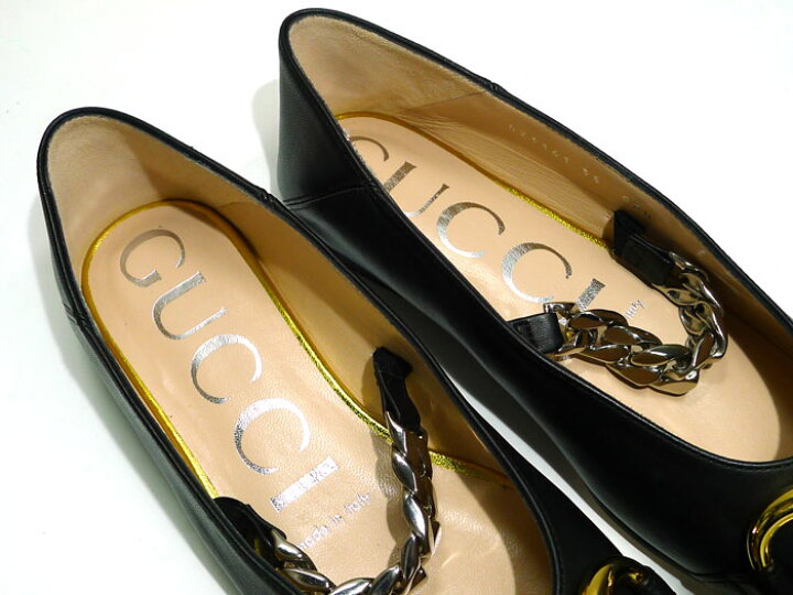 楽天市場】【中古】GUCCI レディース パンプス フラット シューズ 