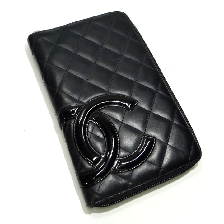 楽天市場】【中古】CHANEL カンボンライン ラウンドファスナー 長財布 