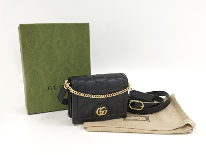 楽天市場】【中古】GUCCI 2WAY ミニ ショルダーバッグ キルティング 
