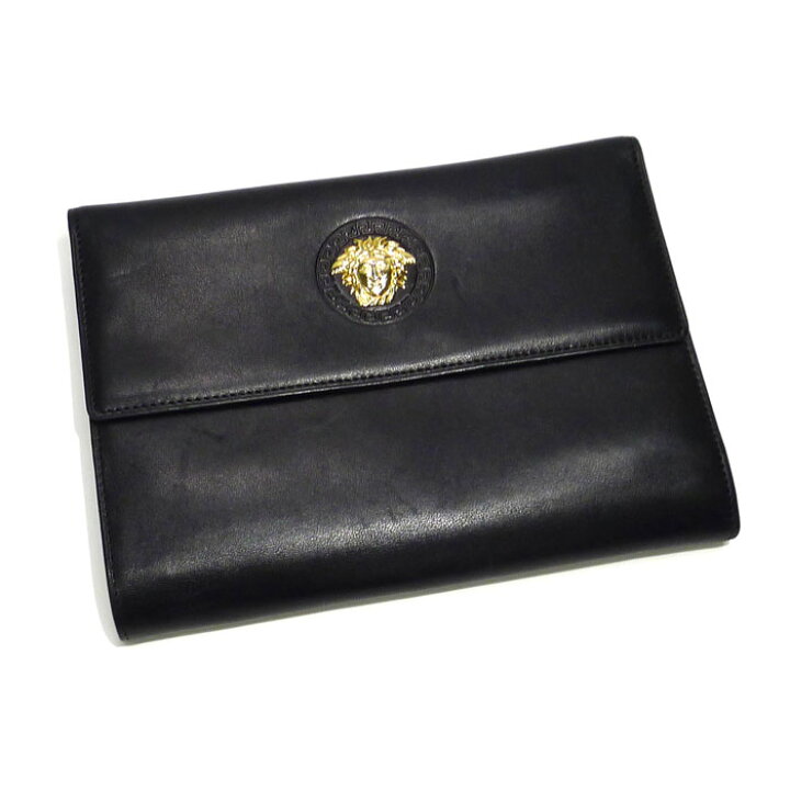 楽天市場】【中古】VERSACE 三つ折り財布財布 メデューサ レザー  