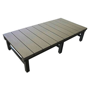 マラソン特価 ウッドデッキ 人工木 アルミ DX デッキ T5型 【180×90cm】 全2色 (ブラウン/アッシュブラウン) 庭 人工木 シンプル デッキ ガーデンデッキ ガーデンベンチ 頑丈 ベランダ 置くだ