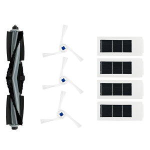 �G�R�o�b�N�X DEEBOT X2 OMNI �p �R�ۋ@�\�t�������A�N�Z�T���[�L�b�g ���{�b�g�|���@ ���Օi ���C���u���V 1�{ �T�C�h�u���V 3�� �R�ۋ@�\�t���t�B���^�[ 4�� 8�_�Z�b�g for ECOVACS X2OMIN �����p�[