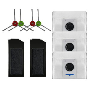 �G�R�o�b�N�X DEEBOT X1/T10�R�ۋ@�\�t�������A�N�Z�T���[�L�b�g ���{�b�g�|���@ ���Օi �T�C�h�u���V4�� �R�ۋ@�\�t���t�B���^�[ 2�� ���Օi�R�ۃS�~�p�b�N3�� for ECOVACS X1 T10 PLUS/TURBO/OMNI ����