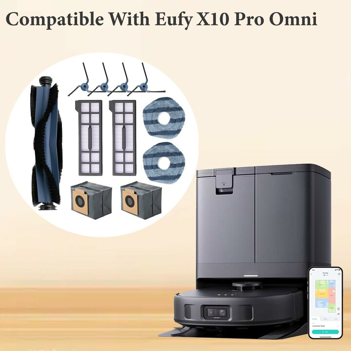 楽天市場】Eufy X10 Pro Omni 消耗品 15点セット 互換 交換用 ローラー 