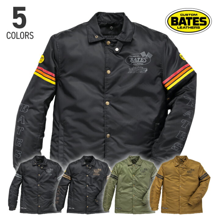 楽天市場】ベイツ BJ-N2254CH 中綿入りコーチジャケット BATES バイク 