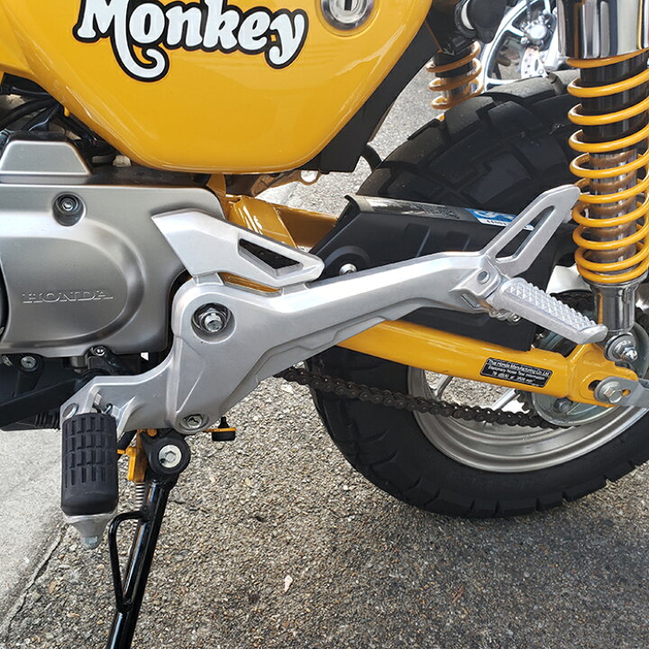 楽天市場 ホンダ モンキー125 ピリオンステップ取り付けキット Monkey 125 Honda 純正部品使用 カスタムキット タンデムステップ バイク用品の車楽