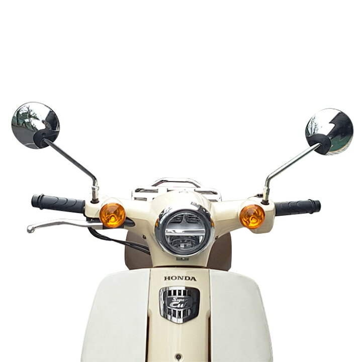 楽天市場】ホンダ スーパーカブ110用 純正クロームミラー左右取り付け