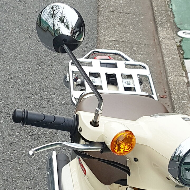 楽天市場 ホンダ スーパーカブ110用 純正クロームミラー左右取り付けセット Ja44 Ja45 Ja10 Honda バイク用品の車楽