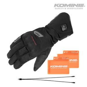 コミネ EK-219 プロテクトモーターサイクルヒートグローブセット KOMINE 08-219 バイク 電熱グローブ