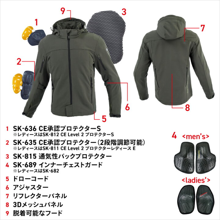 KOMINE(コミネ):JK-1593 プロテクトクールドライパーカバサルトグレー 