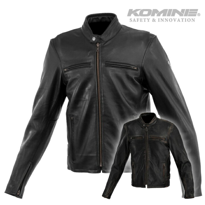 楽天市場】コミネ レザージャケット LJ-5343 シングルライダースレザー 