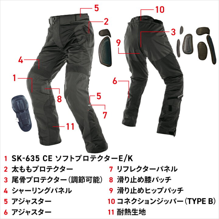 楽天市場】コミネ メッシュパンツ PK-7453 フルアーマードメッシュ 