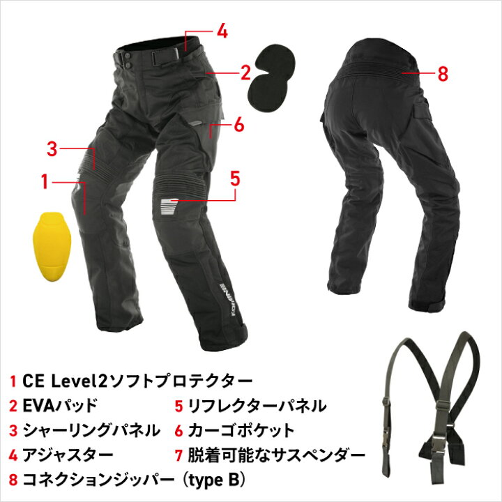 楽天市場】コミネ メッシュパンツ PK-7463 プロテクトアドベンチャー 
