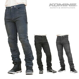 コミネ ジーンズ WJ-7325R エニグマライトプロテクトジーンズ KOMINE 07-7325 バイク デニム ジーンズ パンツ CE規格パッド付 2025年春夏モデル
