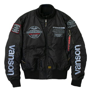 バンソン VS25108W MA-1ジャケット VANSON バイク 2025-26年秋冬モデル