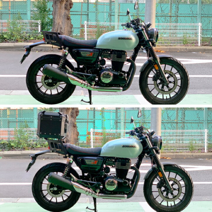 楽天市場】[在庫限り] R-SPACE リアキャリア ブラック ホンダ GB350S用 