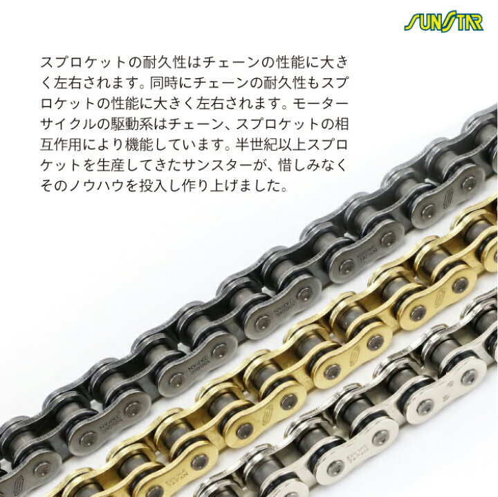 楽天市場】サンスター チェーン＆スプロケット 3点セット トライアンフ 