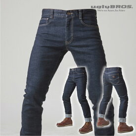 アグリブロス バックラー・ケブラー・スリム｜スリムフィット uglyBROS BUCKLER-K Slim 11.5oz デニム ノーパッド バイクジーンズ メンズ