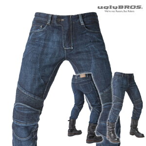 AOuX tFU[xbhEPu[Eu[bXtBbg CEKipbht uglyBROS MOTO PANTS FEATHERBED-K BLUE Y oCN W[Y