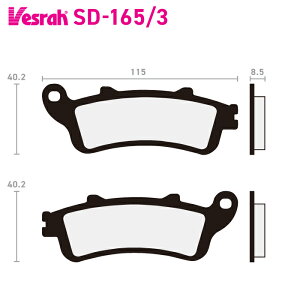 �x�X�� SD-165-3 ���W���u���[�L�p�b�h �o�C�N �z���_ FJS600D FSC600A NT700 GL1800B GL1800 NRX1800D NRX1800E VTX1800N VTX1800F VTX1800T GL1800B