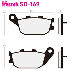 �x�X�� SD-169 ���W���u���[�L�p�b�h �o�C�N �z���_ NSS250 NSS250A NSS250C