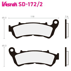 �x�X�� SD-172-2 ���W���u���[�L�p�b�h �o�C�N �z���_ CBF160 CBR250RA �X�Y�L UH125 VLR1800