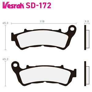 �x�X�� SD-172 ���W���u���[�L�p�b�h �o�C�N �z���_ SM250 SM250A SM250D NSS300A SH300i SH300iAR SH300iR SH300iA VT750CS VT750CS2 VFR1200XC