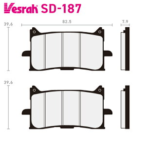 �x�X�� SD-187 ���W���u���[�L�p�b�h �o�C�N �z���_ CBF125NA CB125R CBF250NA CBF300NA CBR650RAm CB650RA CBR650RA CB650RAm ADV750L CRF1000AL