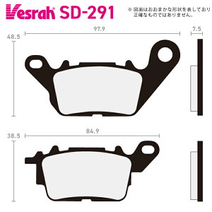 �x�X�� SD-291 ���W���u���[�L�p�b�h �o�C�N ���}�n GDR125RI GPD125-A GRAND FILANO LEXI VVA LTK125 LTK125-A LTK125-I LTV125R N Max ABS TTX EXCITER 150