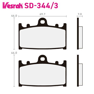 �x�X�� SD-344-3 ���W���u���[�L�p�b�h �o�C�N �X�Y�L GSX250S SV650 SV650A SV650XA �J���T�L ZX400 ZX750 ZX900 ZX1100