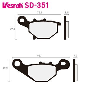 �x�X�� SD-351 ���W���u���[�L�p�b�h �o�C�N �X�Y�L AZ50S AZ50SS AZ50RS AZ50R AZ50RZ RM85 RM85L AG100S AG100Z UG110S UK110 UZ125D �J���T�L KLX125L SC150