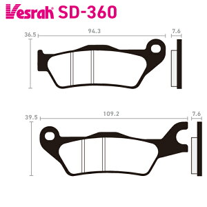 �x�X�� SD-360 ���W���u���[�L�p�b�h �o�C�N �X�Y�L GSX-S125X GSX-S125RLW GSX-R125X GSX-R125A GSX-R125XA GSX-R125XAMO GSX-150 �z���_ CBF125 CBF150