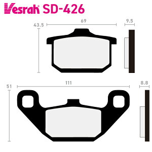 xX SD-426 Wu[Lpbh oCN JTL EL250 GA300 EN400 VN400 EN500 VN800 ZG1000 GTR1000ZG ZG1200 VN1500