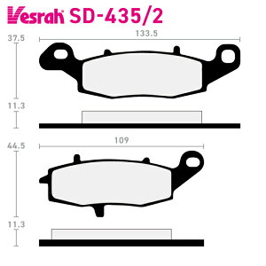 �x�X�� SD-435-2 ���W���u���[�L�p�b�h �o�C�N �J���T�L VN900B VN900C VN900D VN900 KZ1000 VN1500 VN1600 VN1700 VN2000 �X�Y�L M1600 VZ1600