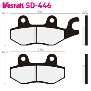xX SD-446 Wu[Lpbh oCN JTL EX250 ER250 EX400 ER400 ZX636 KVF750G KVF750H KVF750J KVF750L