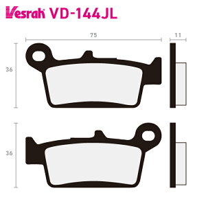 �x�X�� VD-144JL �V���^�[�h���^���p�b�h �o�C�N �z���_ CRF230L CRF230M XR300R XR400 XR400M �X�Y�L DR125SM DR-Z400E DR-Z400S DR-Z400SM �J���T�L KLX300R