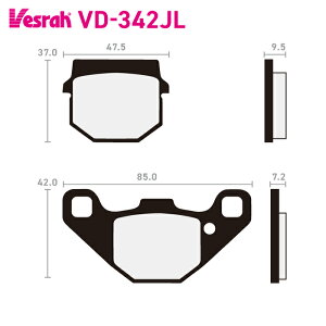 �x�X�� VD-342JL �V���^�[�h���^���p�b�h �o�C�N �A�v�����A SX50 Ltd RS4 50 RS4 125 GPR125 Tuono125 RX125 CR150 GPR150 �q���[�X�� SD50 GD125 EXIV