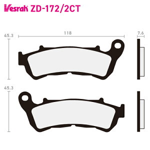 �x�X�� ZD-172-2CT �V���^�[�h���^���X�|�[�c�p�b�h �o�C�N �z���_ CBF160 CBR250RA �X�Y�L UH125 VLR1800