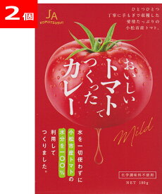 おいしいトマトでつくったカレー 180g入り ×2個セット 石川県JA小松市 化学調味料無添加レトルト食品