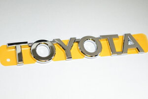 【30系トヨタ RAV4バックドア付スペアタイヤ非装着車】リア左「TOYOTA」文字 エンブレム 海外仕様純正部品