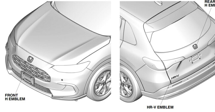 楽天市場】ZR-V用 ホンダ純正 エンブレム 前後3ピースセット : jlkjshop