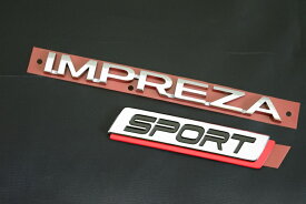 【GT系スバル インプレッサスポーツ】リア右「IMPREZA SPORT」文字 エンブレム 海外仕様純正部品