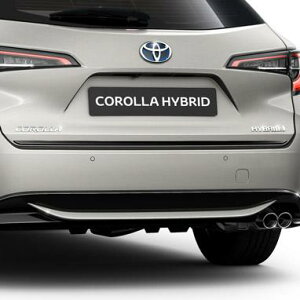 【210系トヨタ カローラツーリング】ピアノブラック色 リアロワトランクガーニッシュ 海外仕様純正アクセサリー