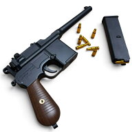モーゼル M712 排莢式 トイガン ライブカート レーザーガン モデルガン 光線銃 フィンガーアクション ブ…
