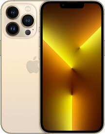 【あす楽】【バッテリー最大容量95%以上保証】SIMフリー iPhone13 Pro 128GB ゴールド展示品 　au SIMロック解除済　SIMFREE 【 Cランク】　